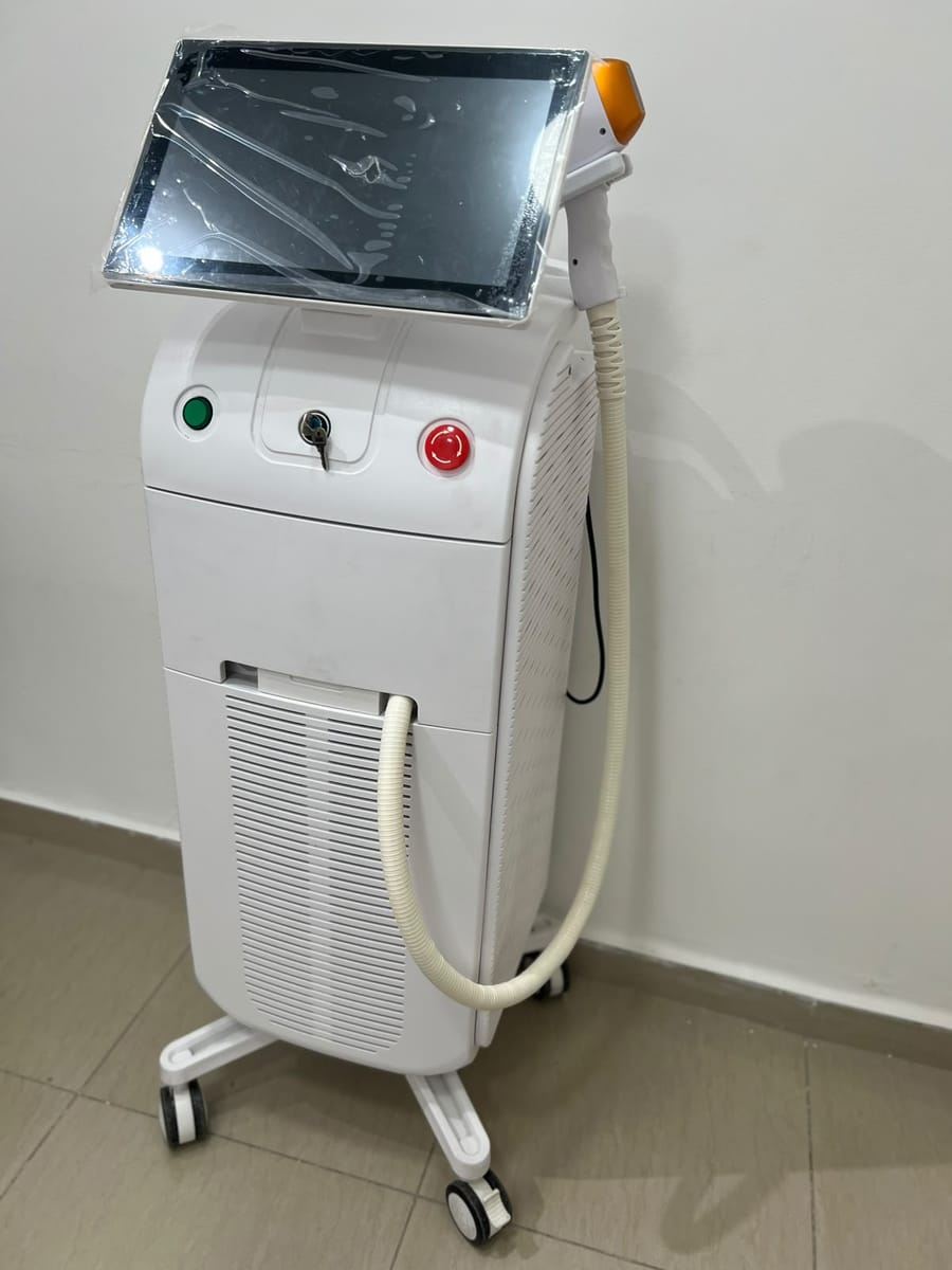 Laser hair removal machine at Nourél Beauty Center